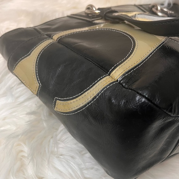 Coach Black Leather Tote Bag - Picture 9 of 12